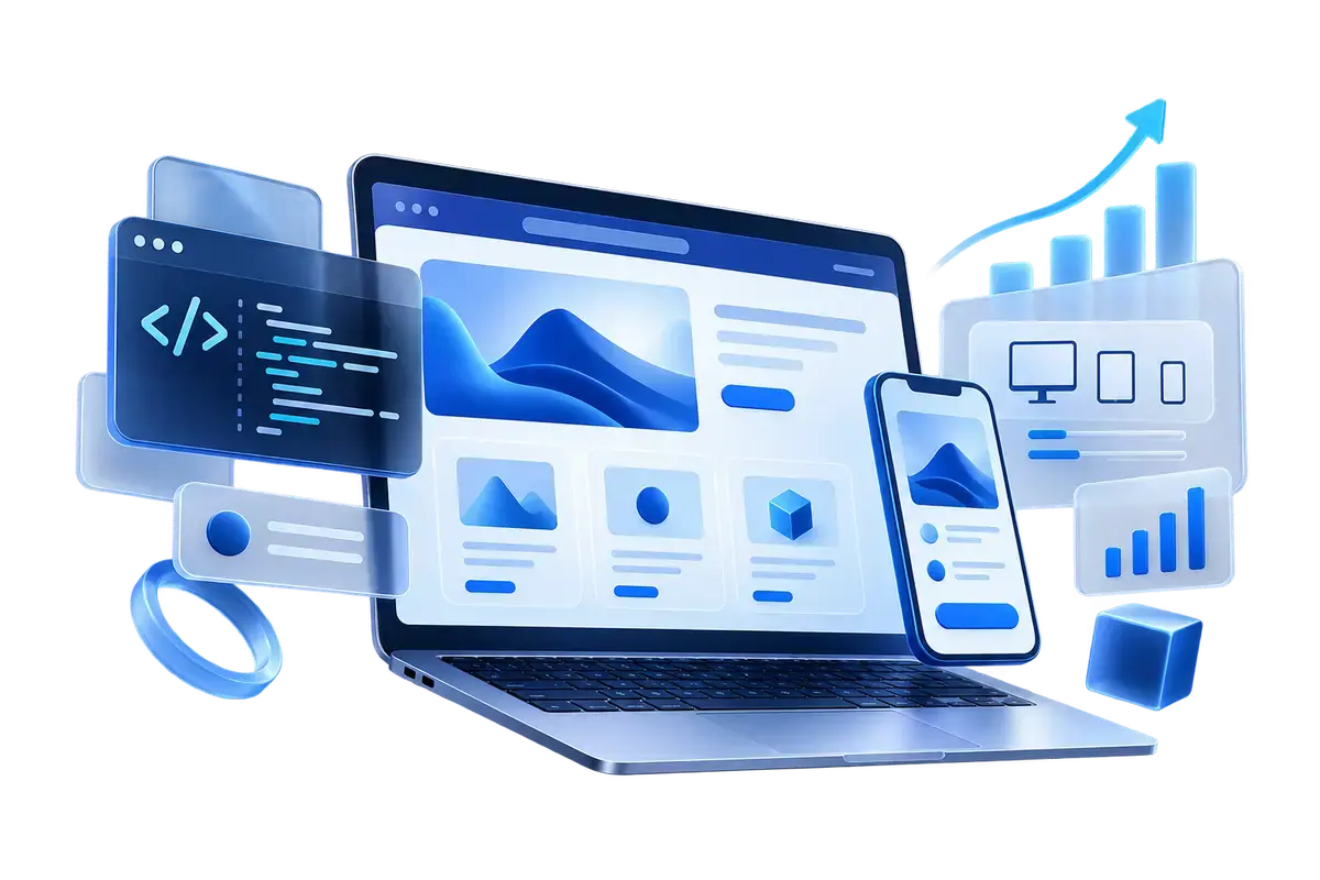 Responsive website strategy, design and development system