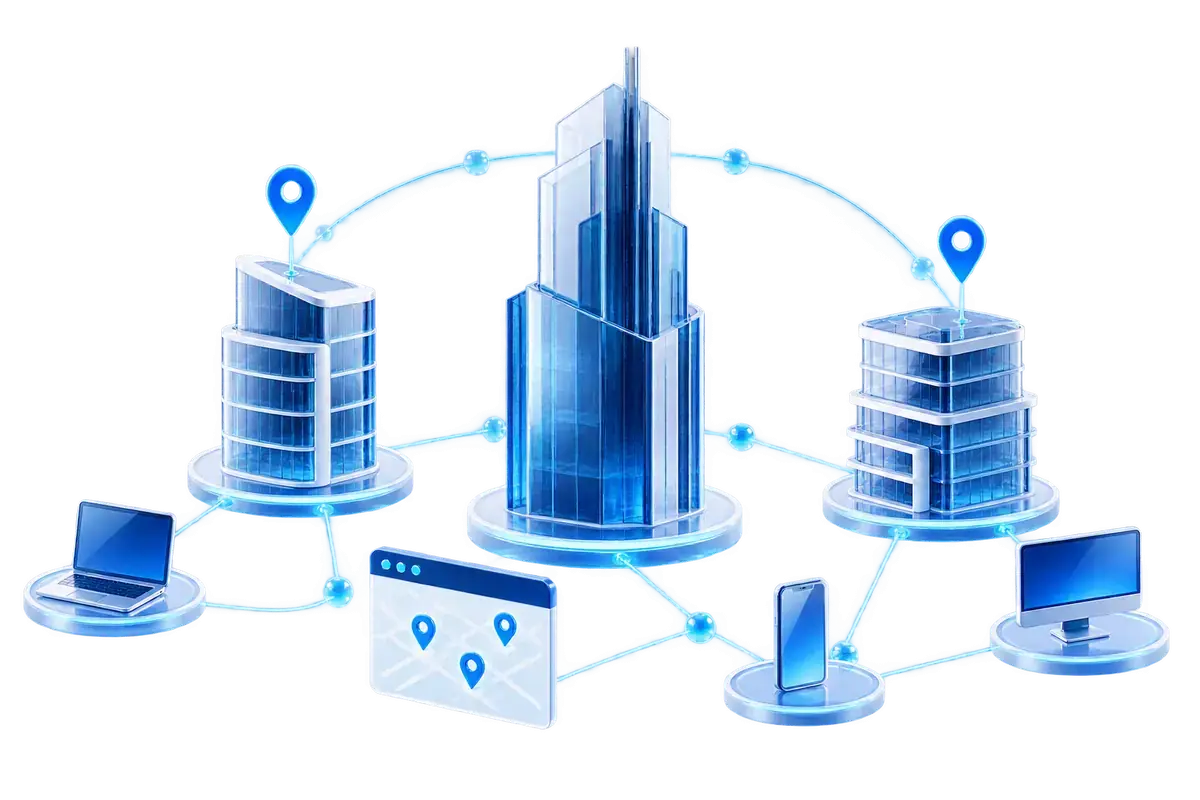Connected digital services reaching businesses across cities